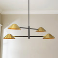 4-Light Dimmable Linear Chandelier C4535