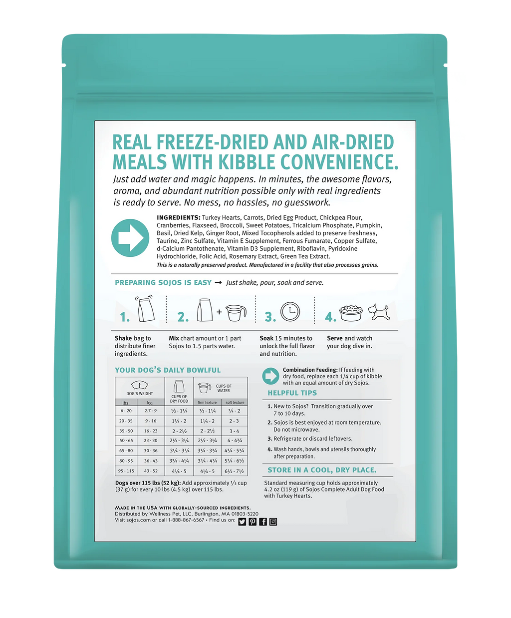Grain-Free Freeze-Dried Raw Dog Food, 1.75 Pound Bag W7892