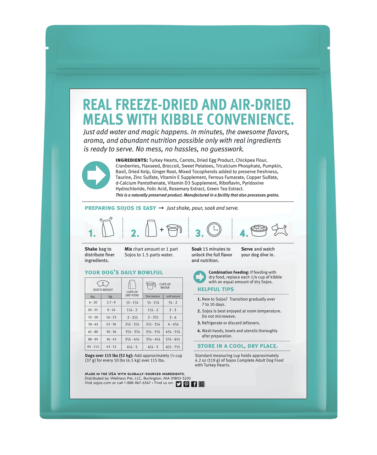 Grain-Free Freeze-Dried Raw Dog Food, 1.75 Pound Bag W7892
