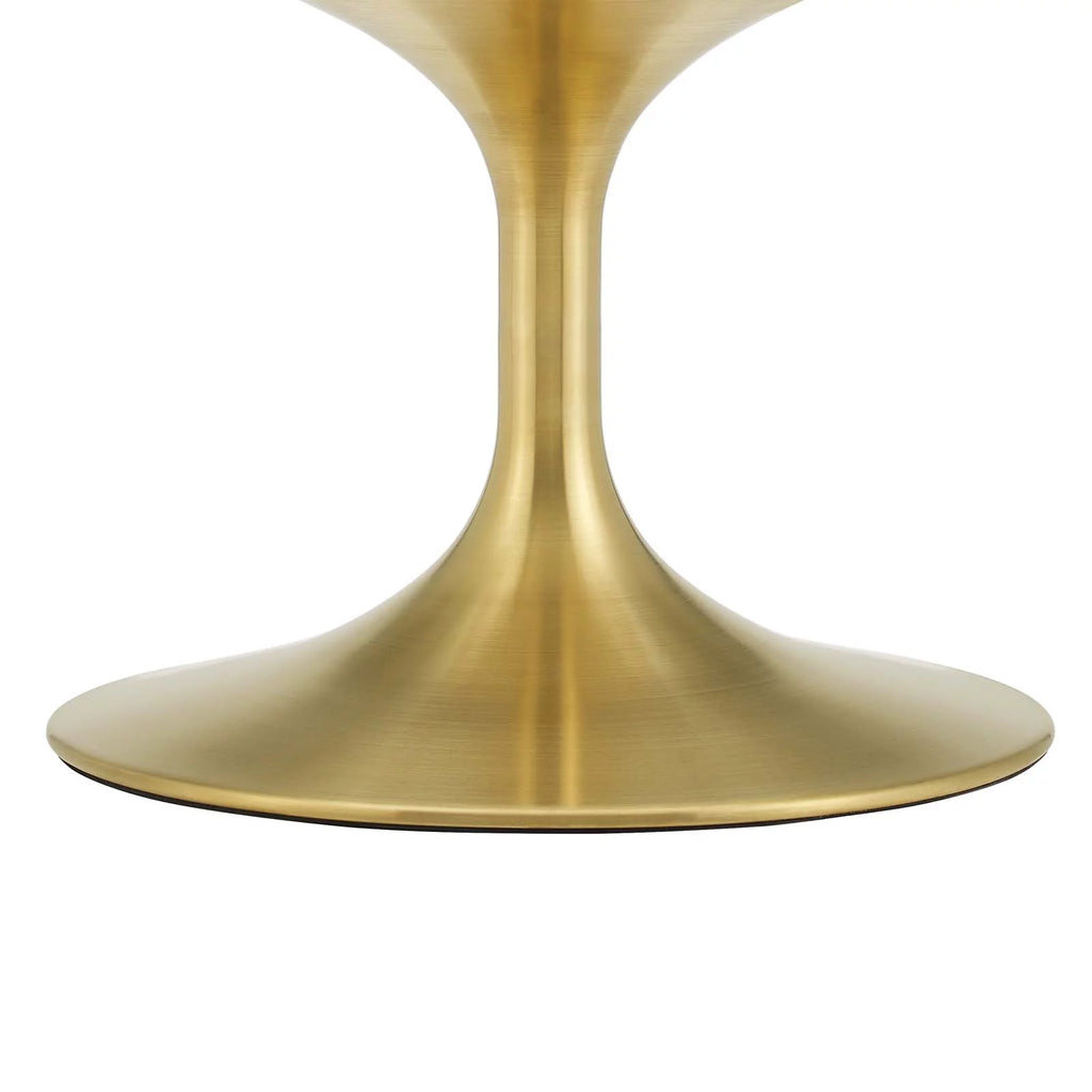 Round Wood Metal Coffee Table I123725