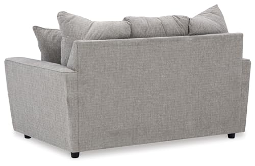 Gray Casual Loveseat with Flared Arms I431728