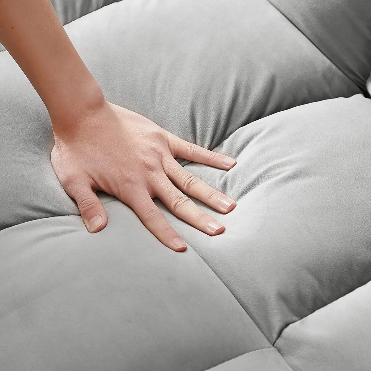 Velvet Loveseat Sofa Couch With Toss Pillows M16570