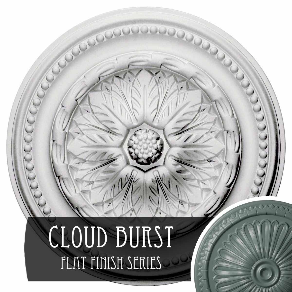 15 3/4 inch x 1 7/8 inch Hand-Painted Ceiling Medallion V343332