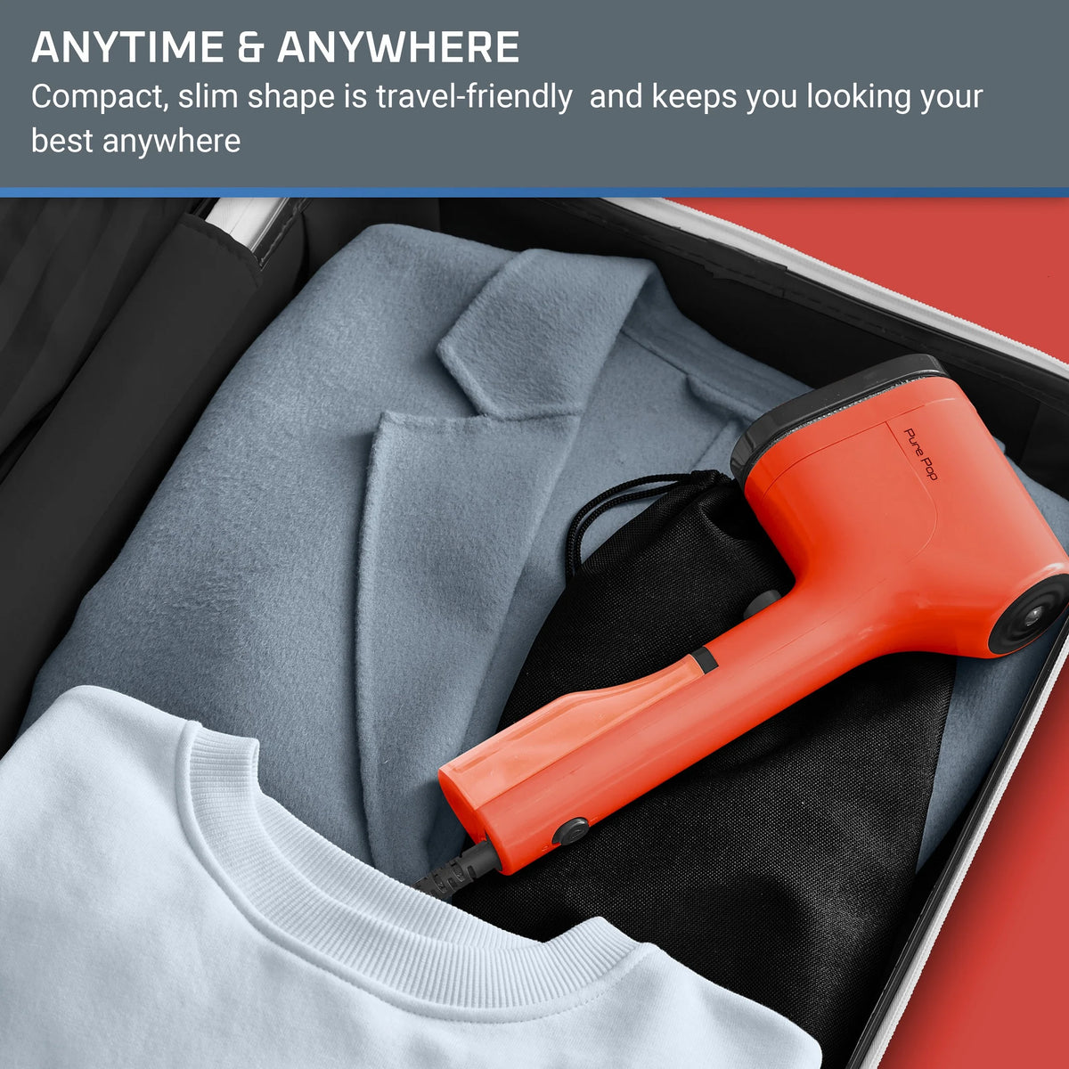 Handheld Garment Steamer Red M565437