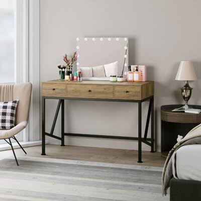Reversible Desk Rustic Brown R33881