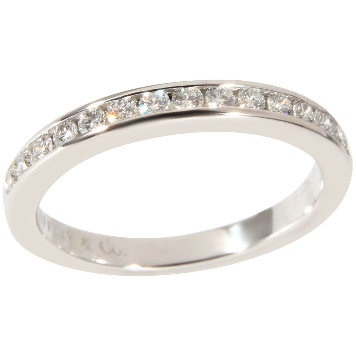 Platinum Wedding Band 0.24 CTW Pre-Owned P145001