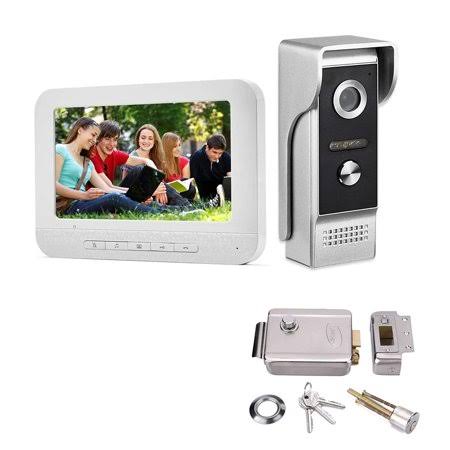 Wired Video Door Phone Intercom System with Monitor and Electronic Door Lock B287711