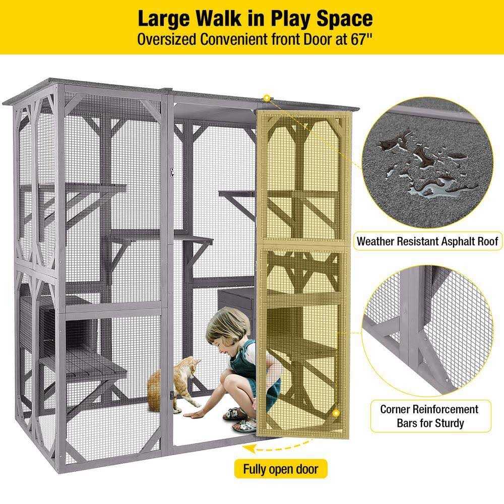 Extra Large Outdoor Cat Enclosure Q8514