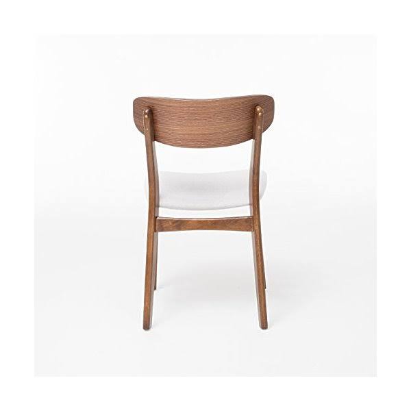 Light Beige Fabric Dining Chair (Set of 2) Y952278