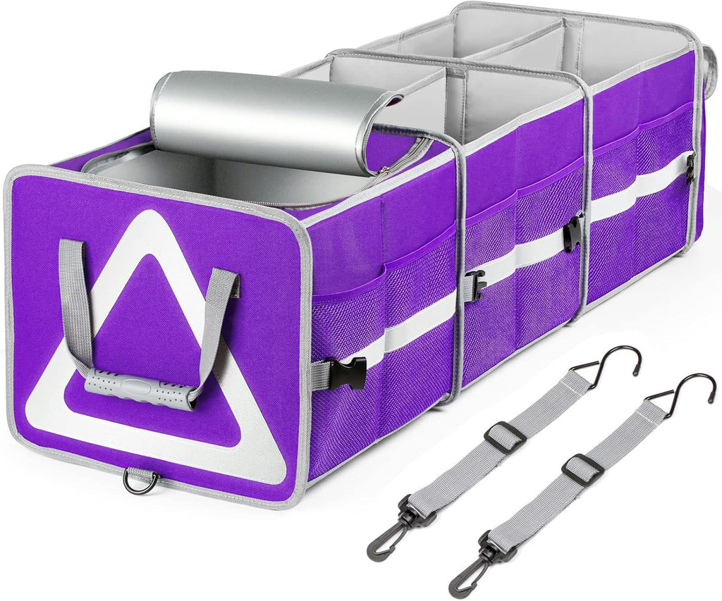 Purple Waterproof Trunk Organizer with Cooler, Pack of 2 S138021