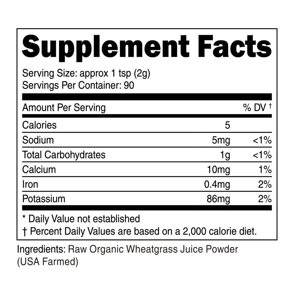 Organic Wheatgrass Juice Powder Z2409