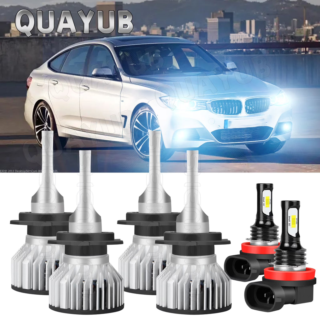 6x LED Headlights Hi/Low Beams + Fog Lights Combo Y927962