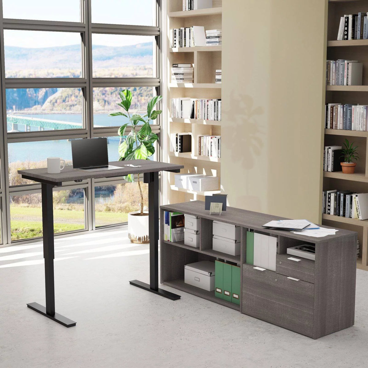 Height Adjustable L-Desk K830