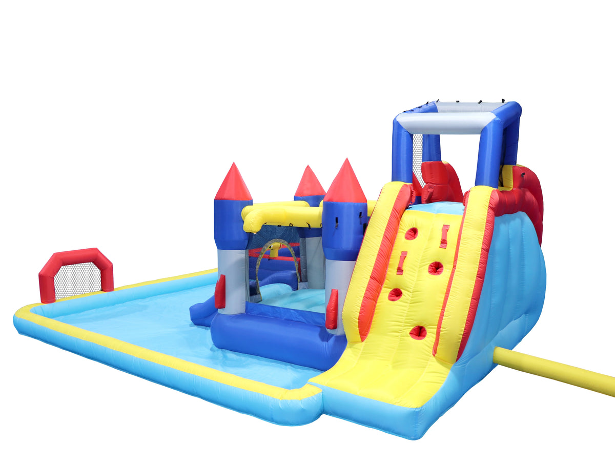 7-in-1 Inflatable Water Park with Splash Pool G6966