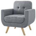Silver Gray Club Chair Y383189