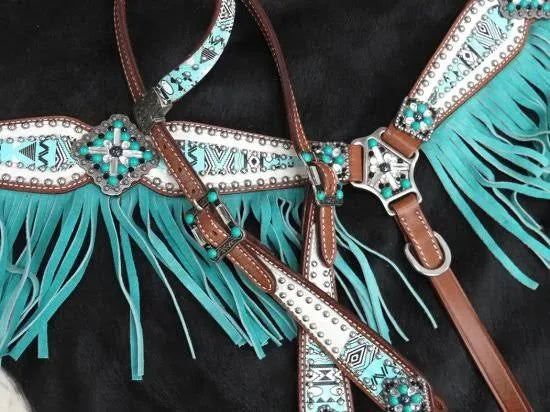 Aztec Headstall, Breast Collar, Reins Set R95352