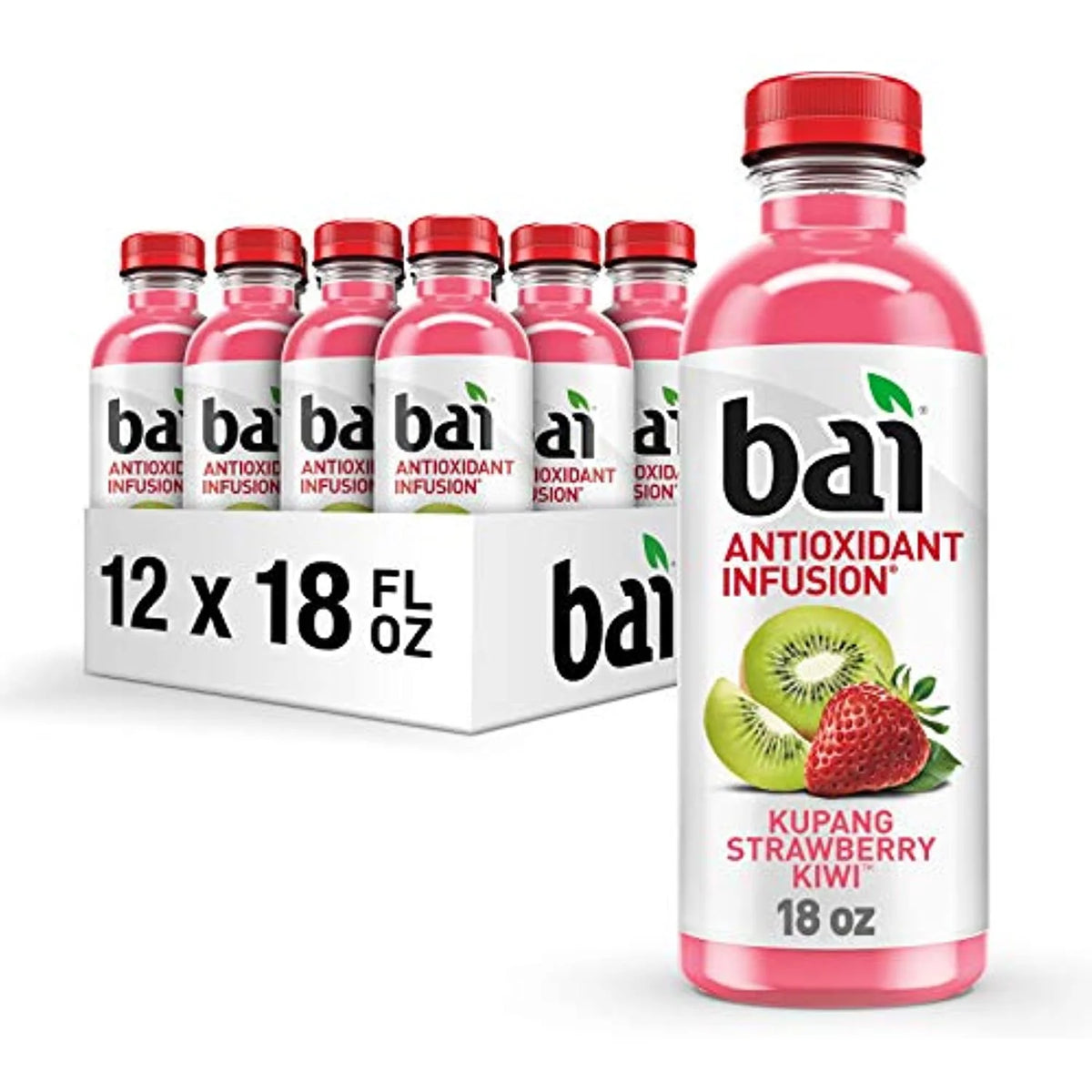 Strawberry Kiwi Antioxidant Infused Beverage, 18 fl oz (Pack of 12) J98215