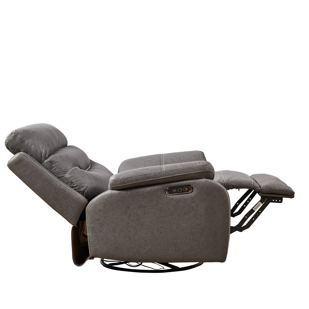Gray Power Recliner Chair B21226