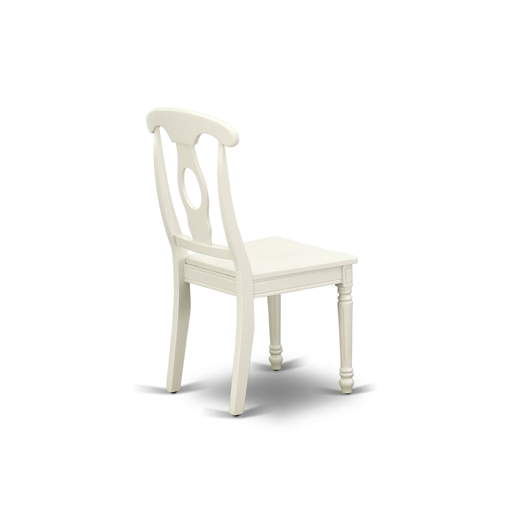 3PC Round Table with Two 9-Inch Drop Leaves and 2 Panel Back Chairs A905