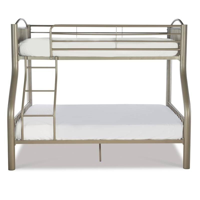 Twin Over Full Pewter Bed E2932