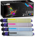 Compatible Toner Cartridge Replacement for Ricoh Aficio C3003 MP C3503 MP C3004 MP C3504 for 841813 841814 841815 841816 - Black 29,500 & Color 18,000 [KCMY-4 Pack] X715