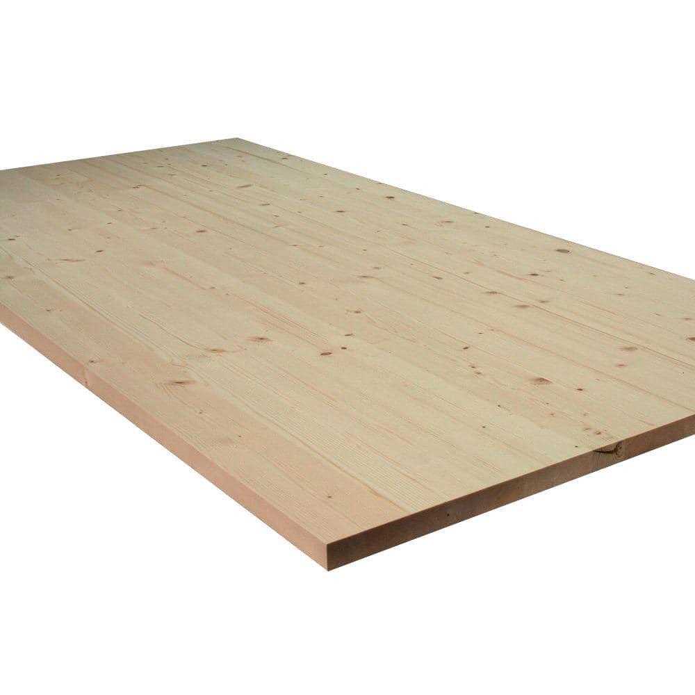 1 in. x Allwood Pine Project Panel Table Island Top I205