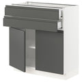 White 2 Door 2 Drawer Base Cabinet Q5393
