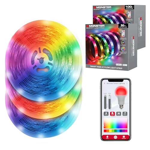 10ft Sound Reactive RGB+IC LED Strip Lights X14513