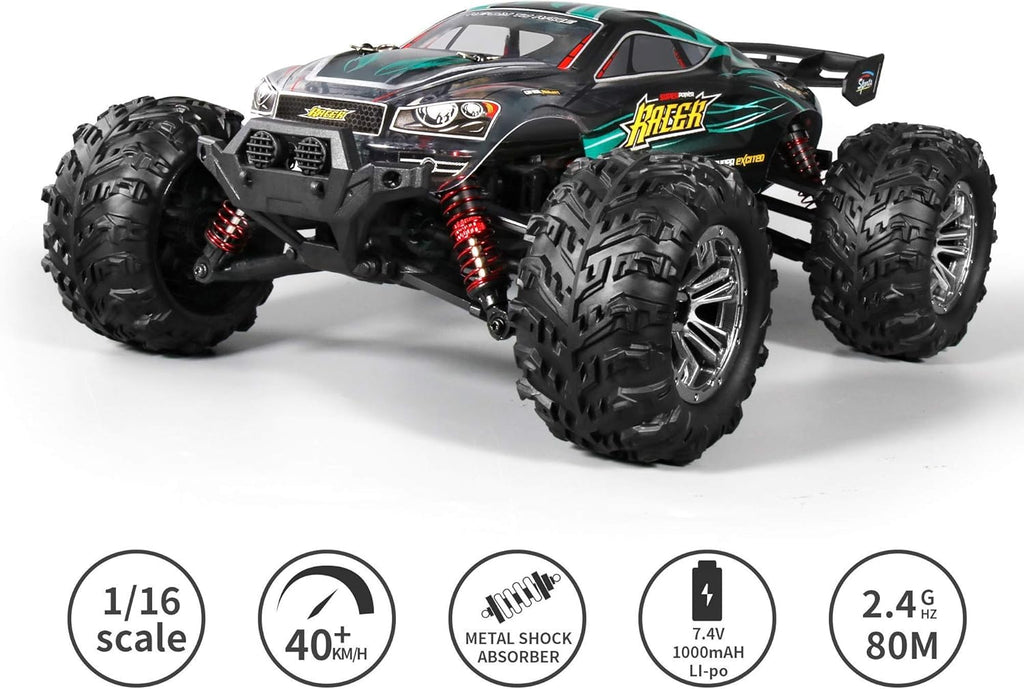 1:16 Scale 4x4 Remote Control Car, 40+ KM/H Waterproof Off-Road RC Truck C122
