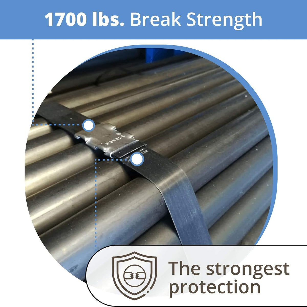 3/4" x 200' Steel Strapping Kit with 1700 lbs Break Strength D47989