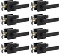 Matte Black Privacy Door Lever Handle, 8 Pack L709552