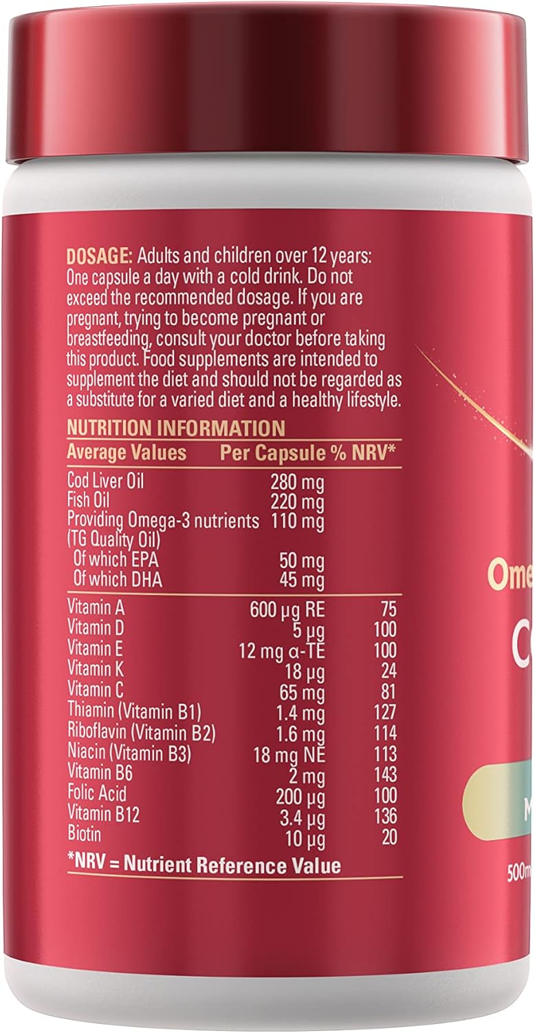 Cod Liver Oil and Multi Vitamins 90 Capsules K595