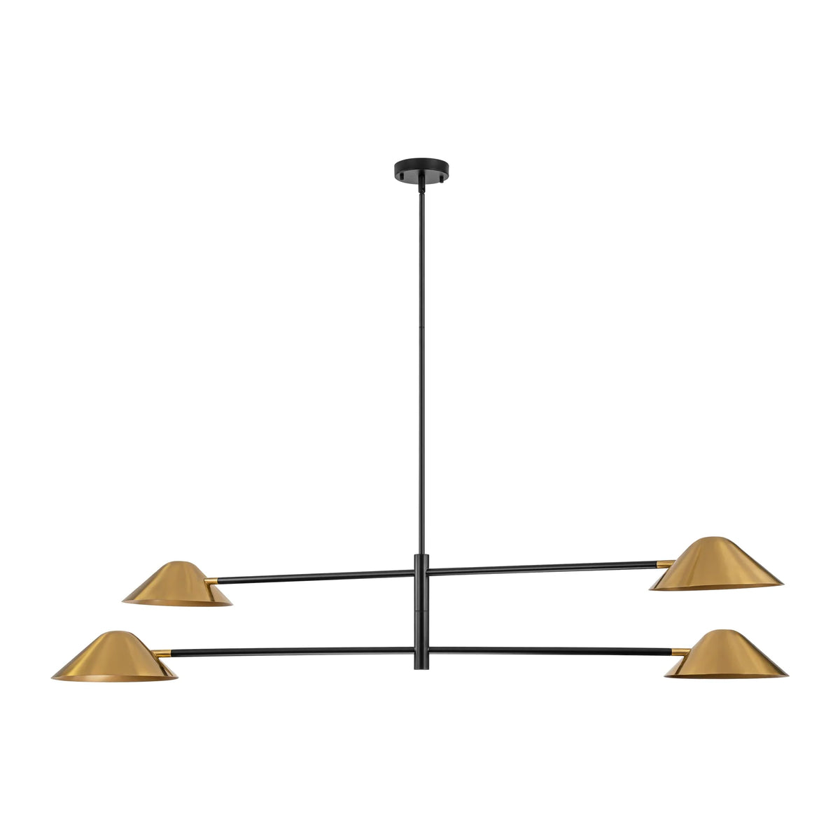 4-Light Dimmable Linear Chandelier C4535