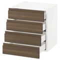 White Wall Cabinet with 4 Drawers F39955