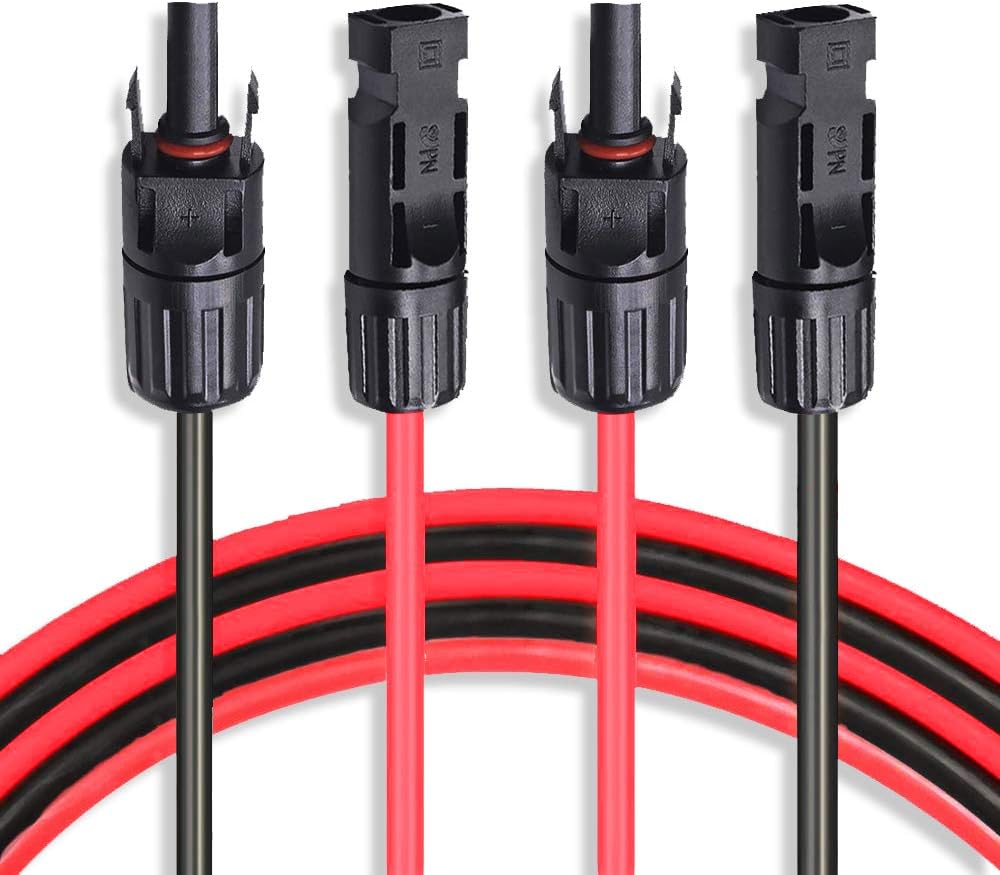 10 AWG 50 Feet Solar Extension Cable with Female and Male Connector L618904
