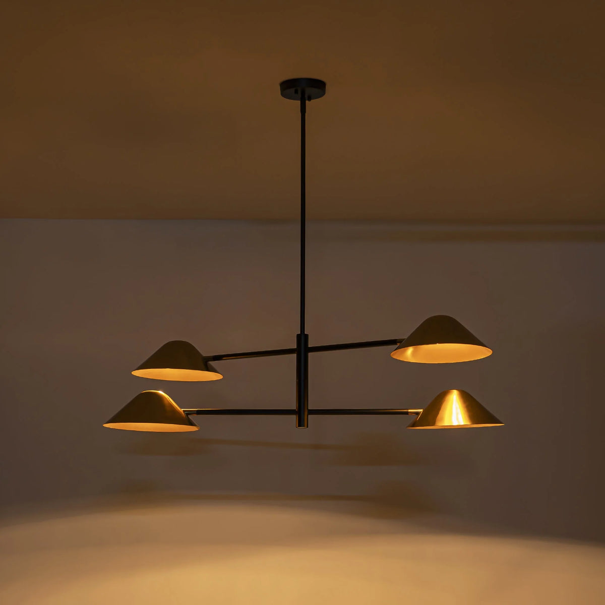 4-Light Dimmable Linear Chandelier C4535