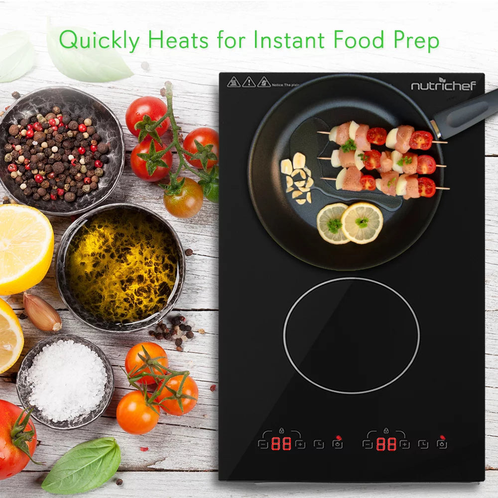 1800W Dual Induction Countertop Cooktop Burner Y182