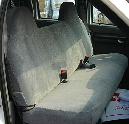 Silver Leatherette Front Bench Seat Covers for Truck Y64736