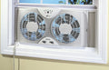 Dual Blade Twin Window Fan with Thermostat Q604804