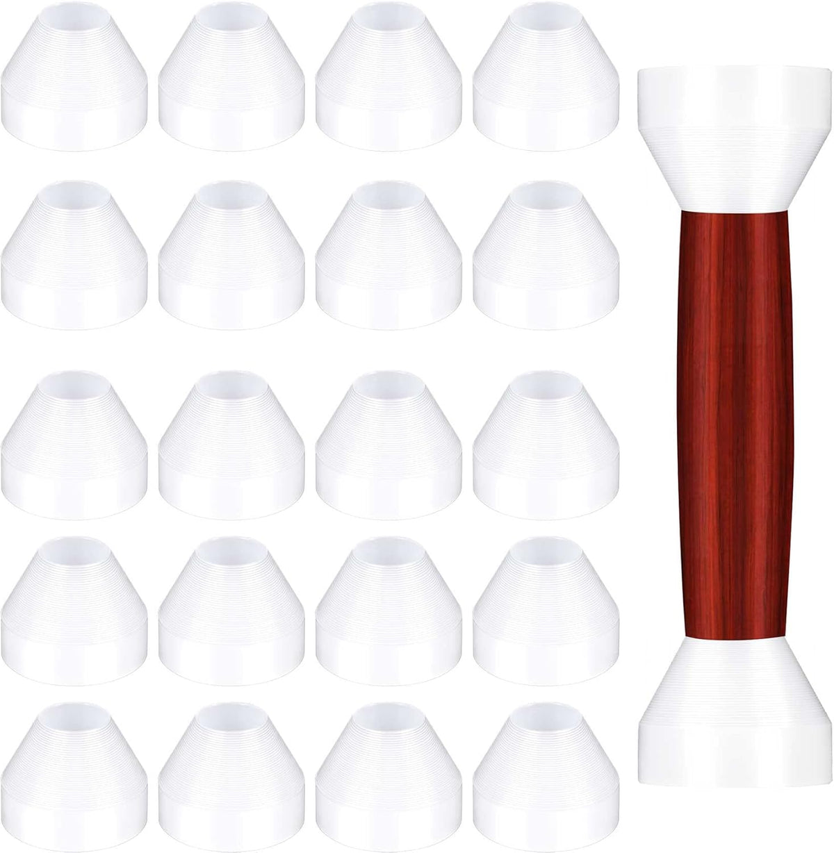20 Pack White Non-Stick Pen Bushing for CA Finishing Pen Turning B610798