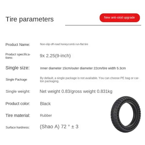 9 Inch Solid Scooter Tire J597