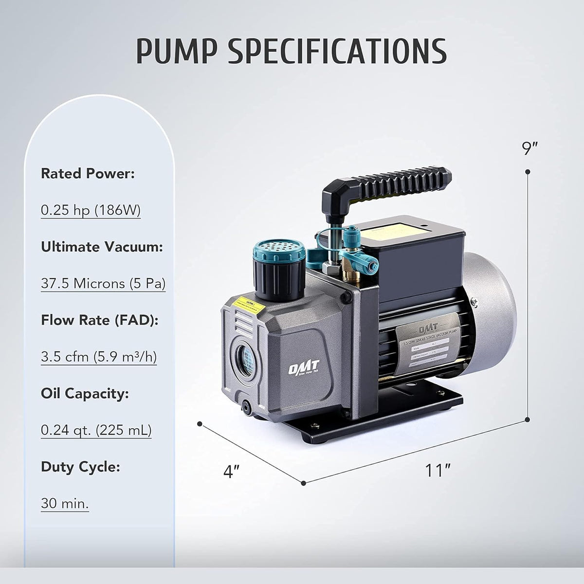 2 Gallon Vacuum Chamber and 38 Micron Vacuum Pump Kit A653