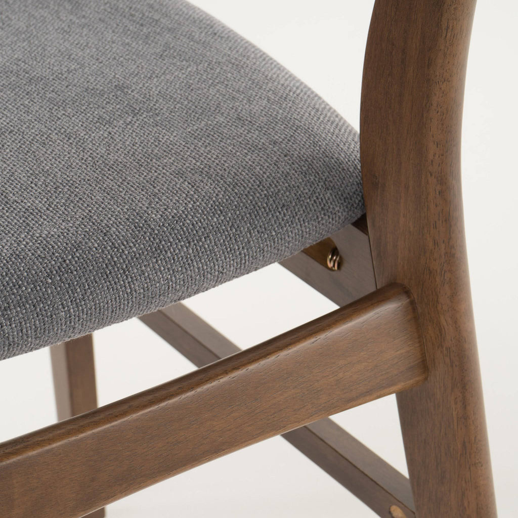 Light Beige Fabric Dining Chair (Set of 2) Y952278