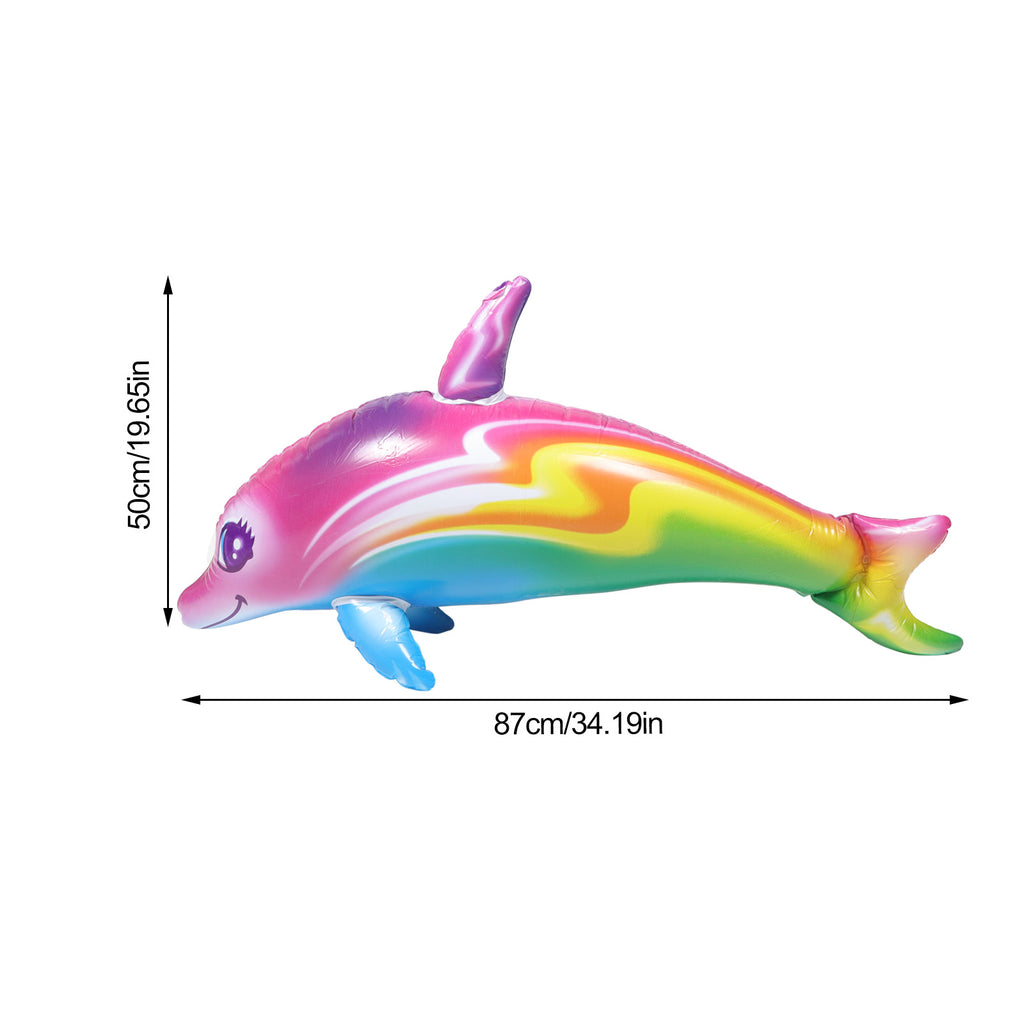 Inflatable Dolphin Toy Beach Pool Toy F7274