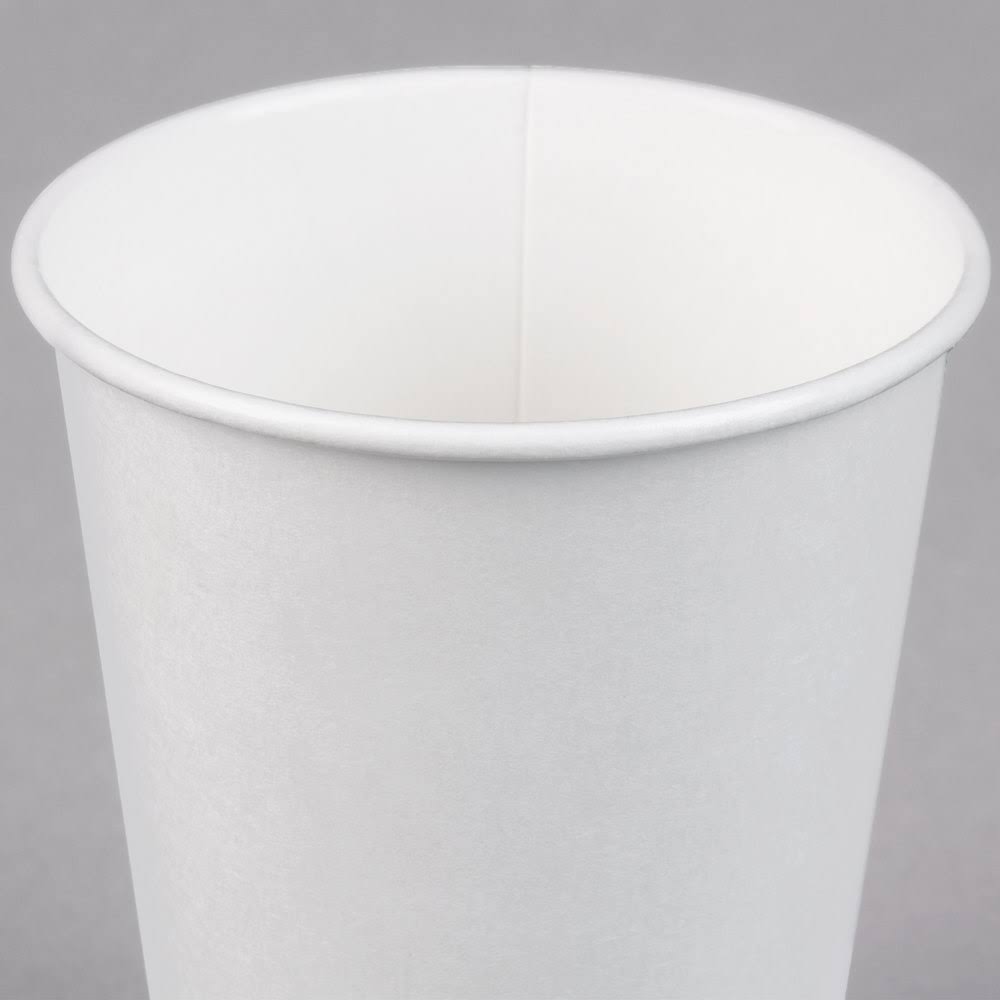 12 oz White Poly Paper Hot Cup D860299
