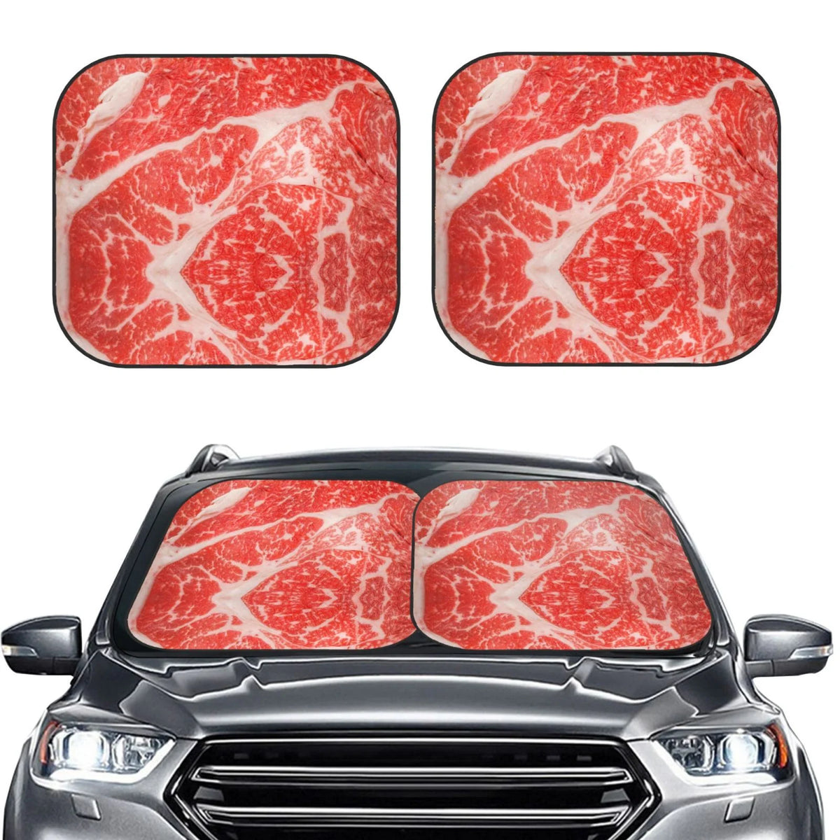 2 Pack Foldable Car Front Window Sun Visor Protector H107