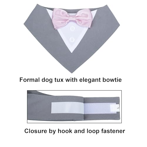 Red Plaid Dog Christmas Collar with Bowtie N30902