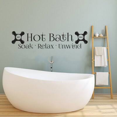 Beige Bath Soak Wall Decal Sticker H481938