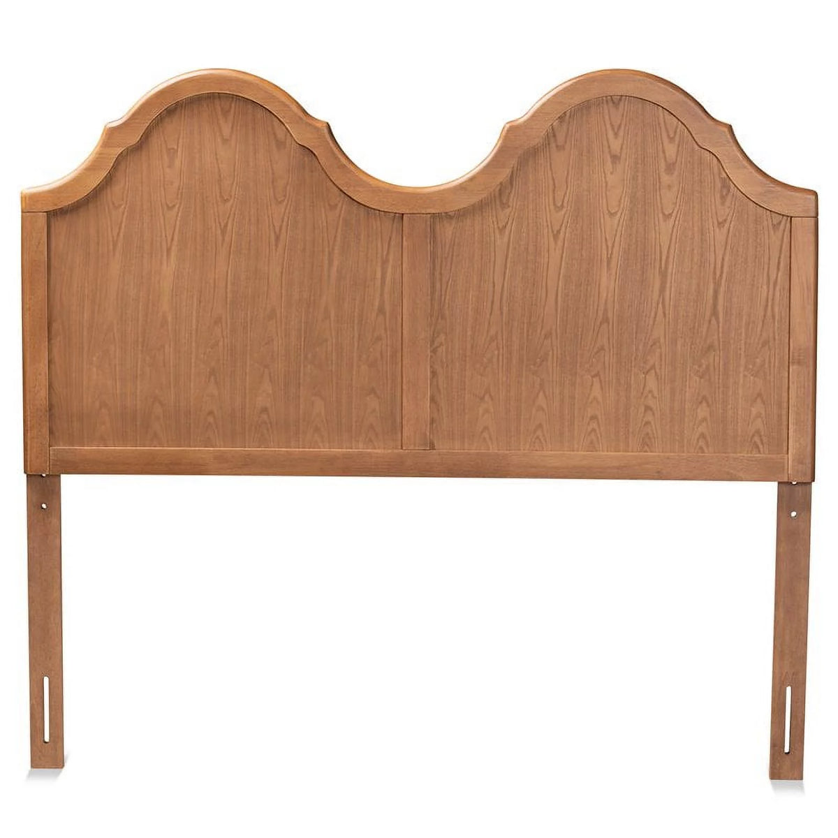 Wood Queen Size Arched Headboard in Ash Walnut C5637