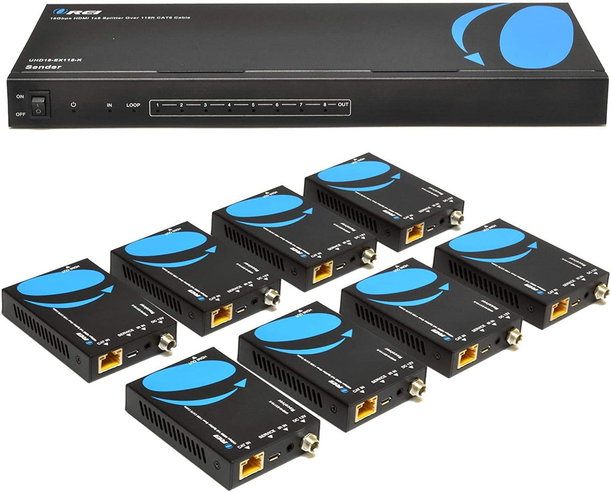 4K 4x4 HDMI Extender Matrix with HDR Switcher & IR Control, RS-232 J44100
